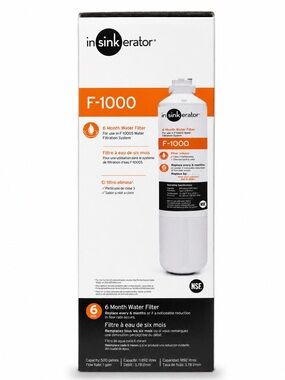 InSinkErator F-1000 6-Month Replacement Water Filter – 500 Gallon Capacity